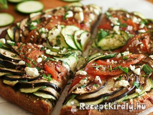 Zöldséges pizza