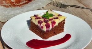 Málnás brownie