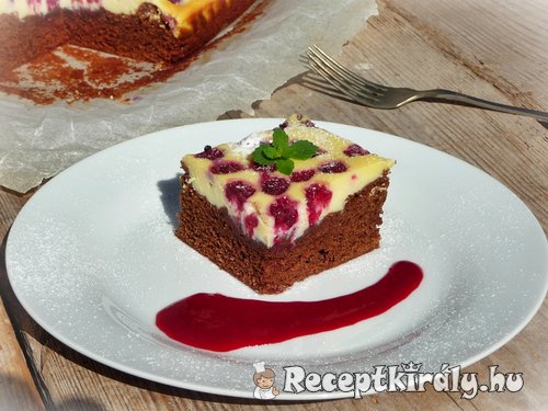 Málnás brownie