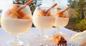 Paleo fűszeres almás panna cotta