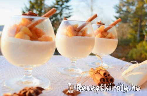 Paleo fűszeres almás panna cotta1