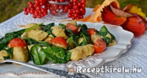 Paleo édesburgonyás gnocchi édesen és sósan
