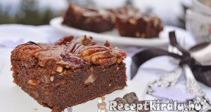 Pekándiós brownie