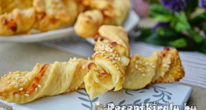 Sajtkrémes szezámos csavart