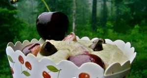 Cseresznyés csokis cupcake