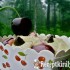 Cseresznyés csokis cupcake