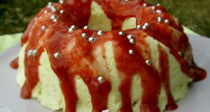 Hercegnő puding eper szósszal