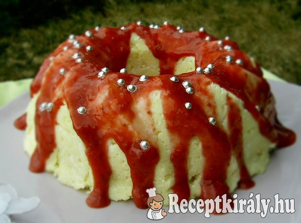 Hercegnő puding eper szósszal
