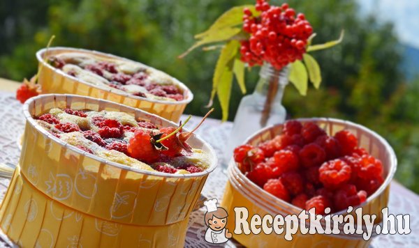 Krémes málnás mini pite - paleo