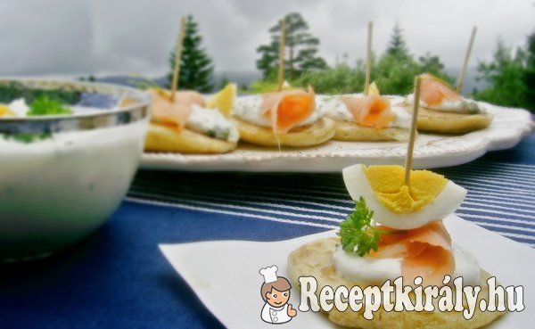 Lazacos blini falatok