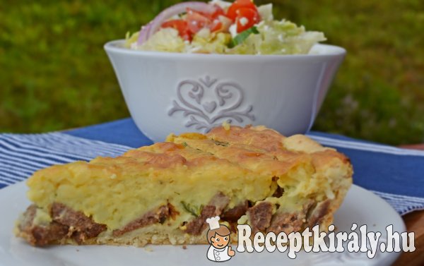 Mascarponés krumplipürés kolbászos pite