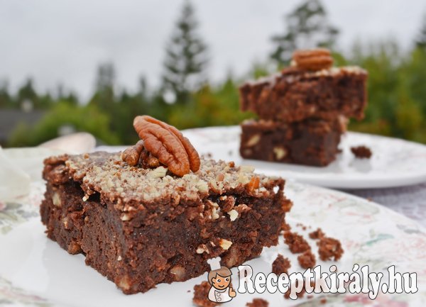 Pekándiós paleo brownie