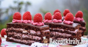 Csokis málnás szelet – paleo