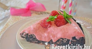 Csokis mogyorótorta málnakrémmel – paleo