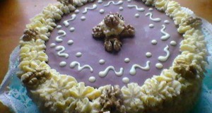 Diétás diókrémes torta
