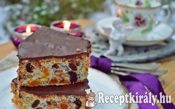 Gyümölcskenyér tojásfehérjéből csokimázzal - paleo