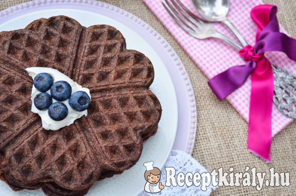 Kakaós fahéjas gofri - paleo