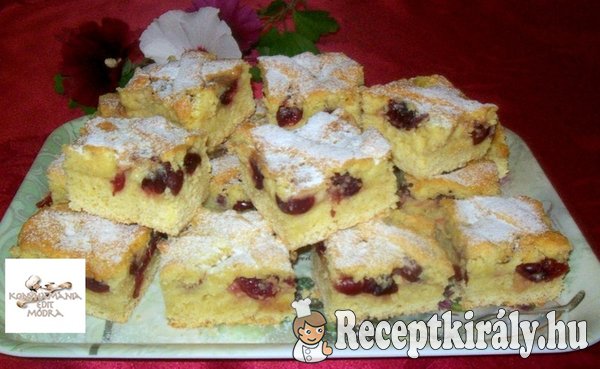 Mascarpones meggykrémes pite
