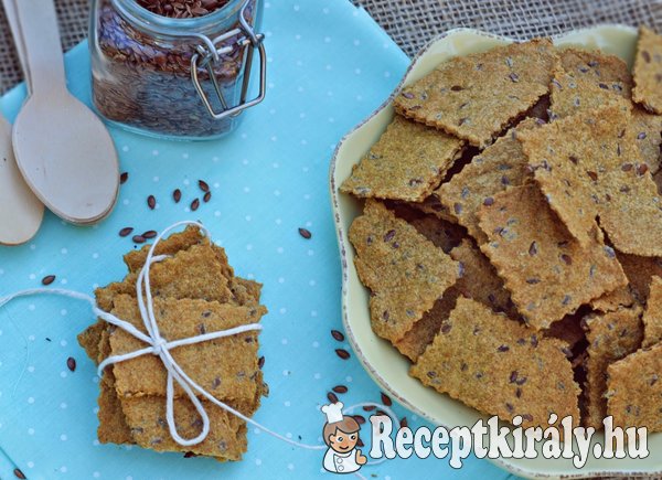 Ropogós lenmagos kréker