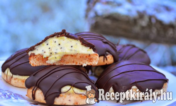 Sarah Bernhardt keksz citromos mákos töltelékkel – paleo