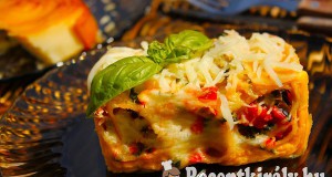 Spenótos lazacos cannelloni