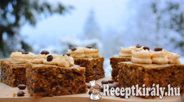 Sütőtökös kávés kocka - paleo