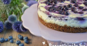 Áfonyás sajttorta