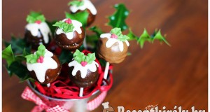 Cake pop karácsonyi köntösben