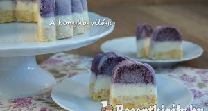 Gyümölcsös jégkrém torta