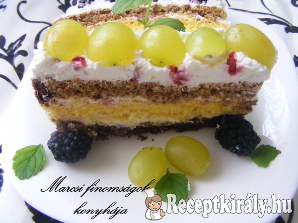 Gyümölcsös szelet Marcsi konyhájából