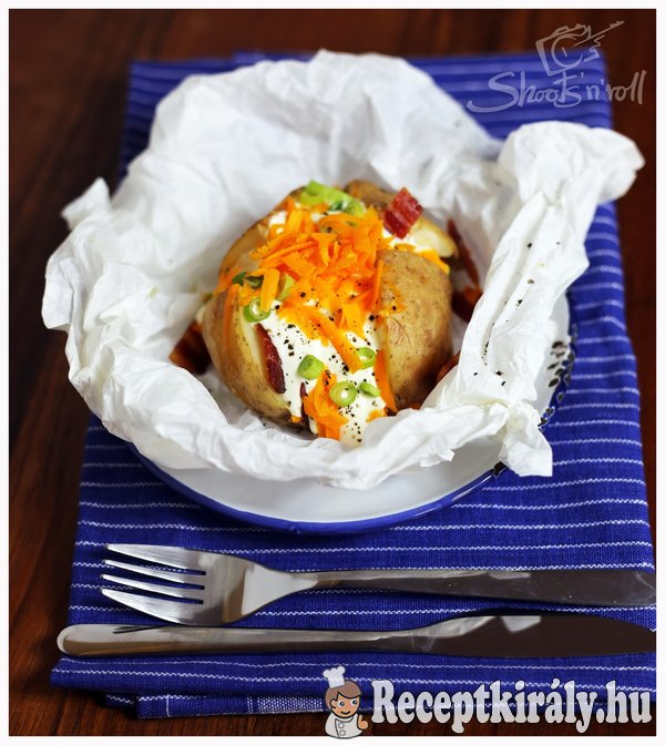Jacket potato, azaz héjában sült krumpli