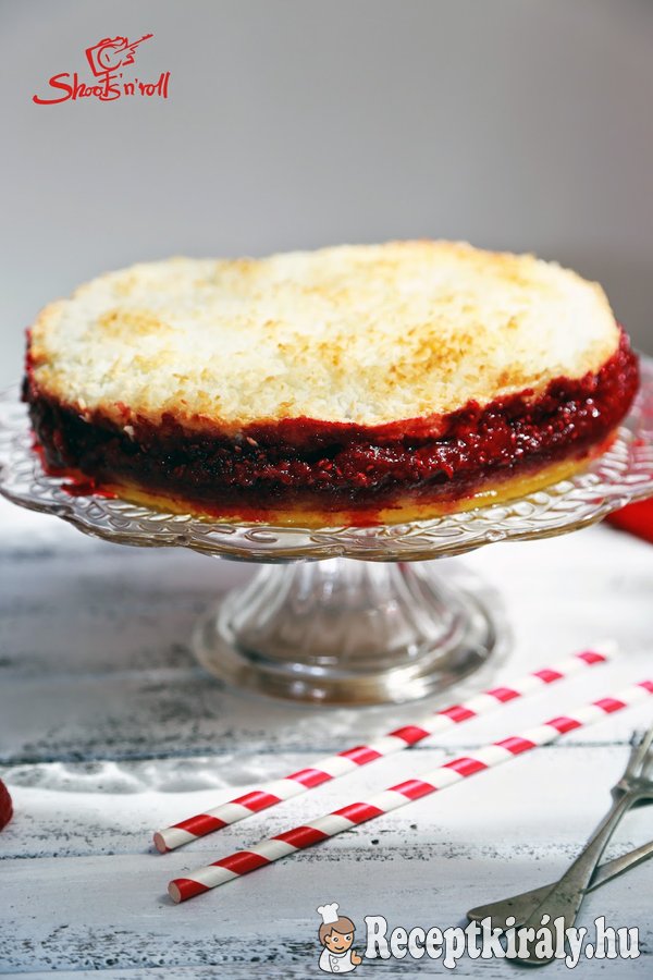 Málnás-kókuszos torta
