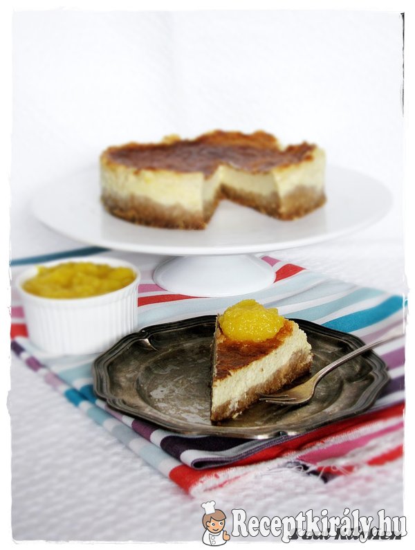 Mangós kókuszos sajttorta