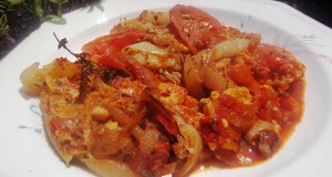 Piperade – francia lecsó tojással