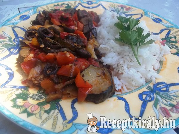Ratatouille rizzsel