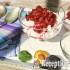 Tápióka puding meggyel-szilvával