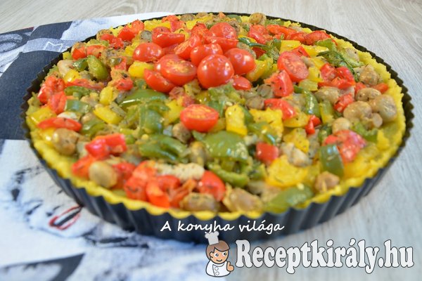 Zöldséges polenta lepény