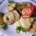Almás sajtos szelet zelleres burgonyapürével