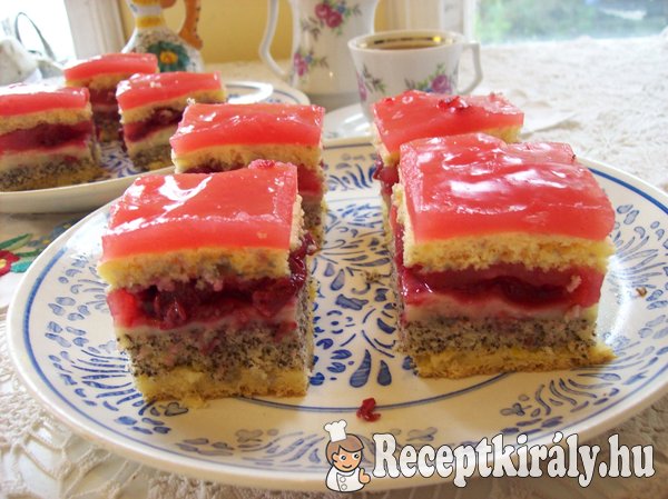 Bonbon meggyes sütemény