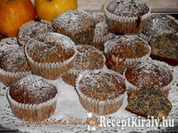 Mákos-almás muffin