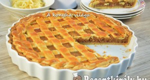 Rácsos almás pite