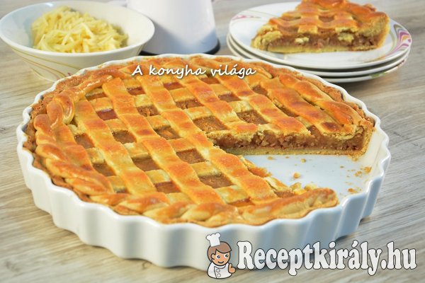 Rácsos almás pite