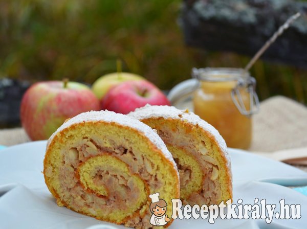 Gyors fahéjas almás tekercs - paleo