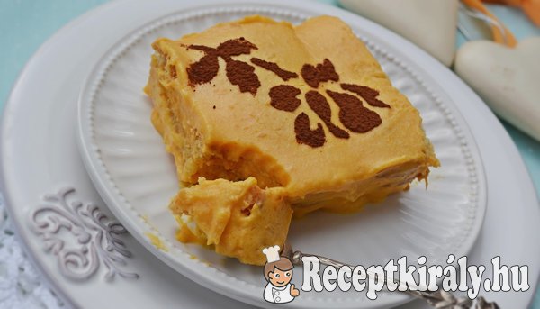 Narancsos sütőtök mousse babapiskótával - paleo