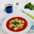 Bazsalikomos gnocchi zelleres paradicsomszósszal