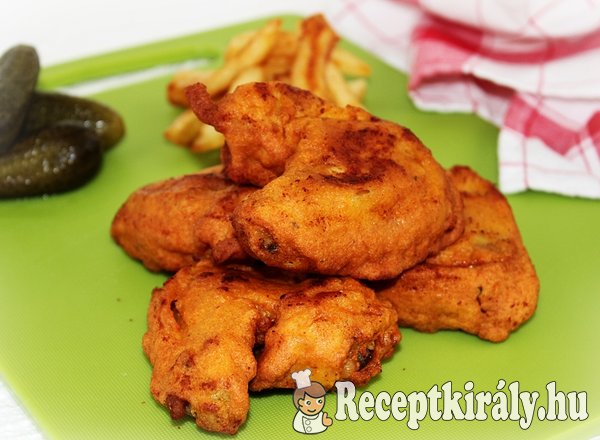 Csirkeszárny fűszeres-kukoricalisztes bundában