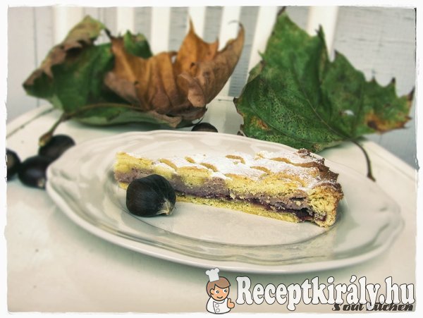 Gesztenyés-meggyes torta