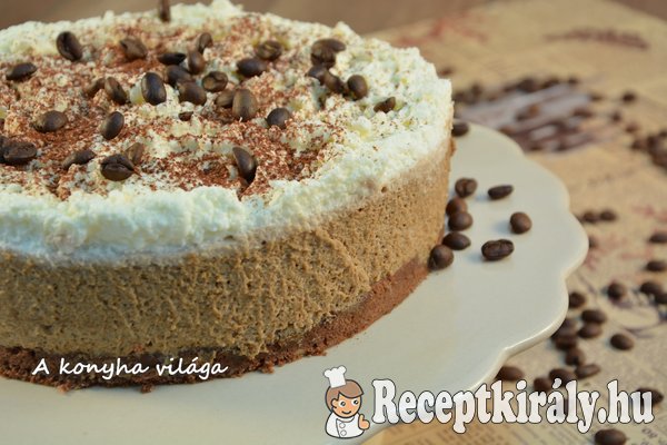 Mogyorós kávés torta