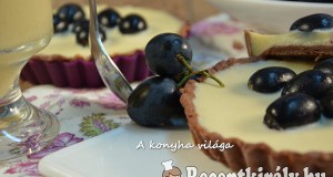 Szőlős borkrémes mini pite