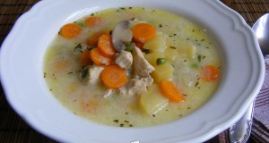 Tárkonyos csirkeraguleves